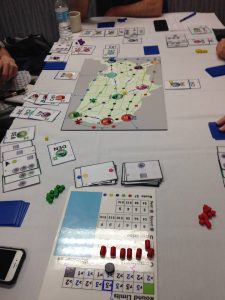 Now Boarding game in play